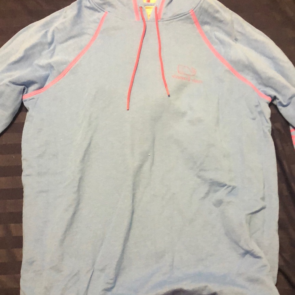Blue and Pink Vineyard Vines Hoodie